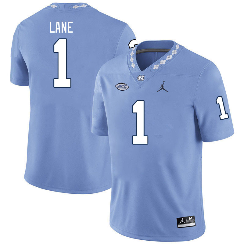 Men #1 Antavious Lane North Carolina Tar Heels College Football Jerseys Stitched Sale-Carolina Blue